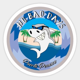 No Bad Days Shark Sticker